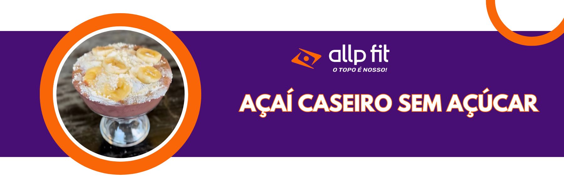 Açaí caseiro sem Açúcar